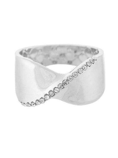 Shelli Segal Laundry By  Twisted Metal Ring In Rhodium