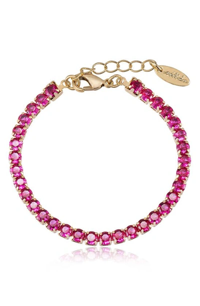 Ettika Giselle Sparkle Bracelet In Pink