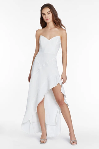 Amanda Uprichard Symone Dress In Ivory