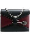 Alexander Mcqueen Pin Calfskin Leather Shoulder Bag - Black