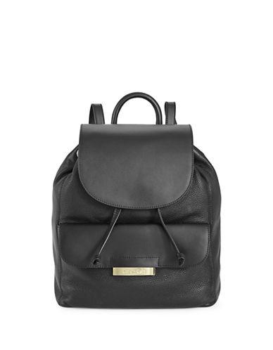 Calvin Klein Drawstring Leather Backpack | ModeSens