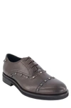 Karl Lagerfeld Studded Oxford In Brown