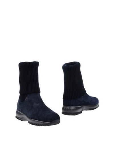 Hogan Ankle Boot In Blue