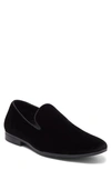 Abound Ken Smoking Slipper Loafer In Black Suede