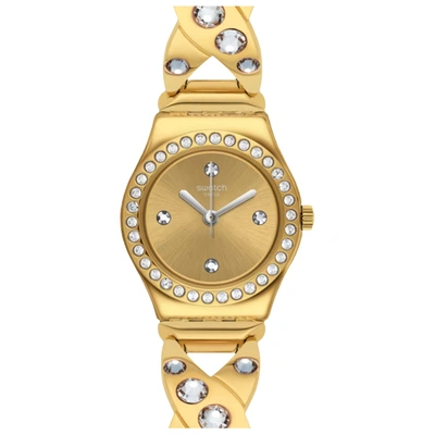 Swatch Women's Goldy Gold Dial Watch