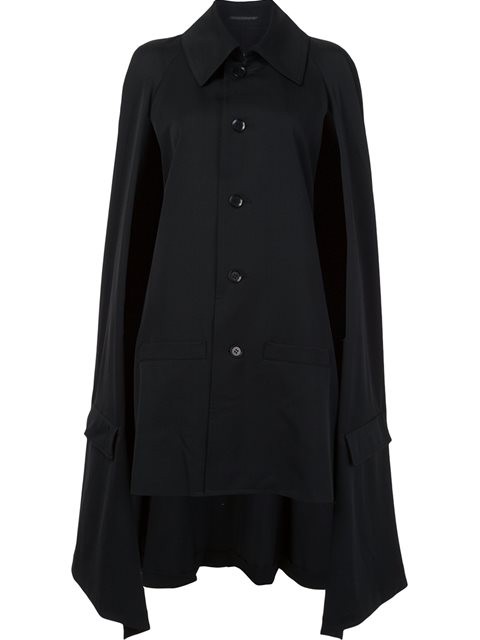 Yohji Yamamoto Raglan Sleeved Manteau Coat | ModeSens