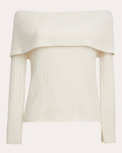 Eleven Six Women's Raya Off-shoulder Sweater In White