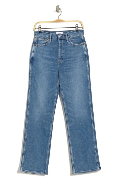 Re/done '90s High Waist Loose Bootcut Jeans In Anti Fade
