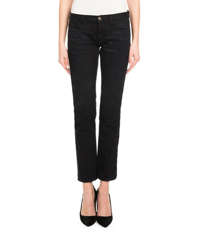 Redemption Crystal-side Low-rise Skinny Jeans