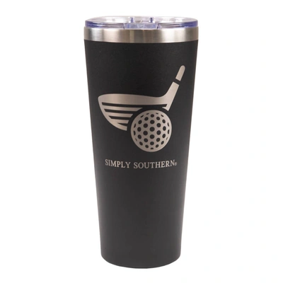 Simply Southern Men's Golf Tumbler In Black