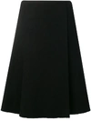Proenza Schouler A-line Boucle Suiting Midi Skirt In Black