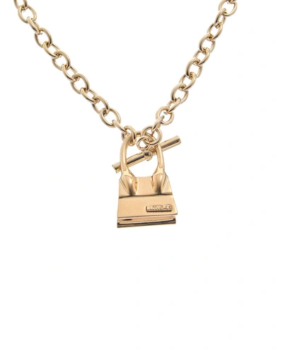 Jacquemus Le Collier Chiquito Barre Toggle Necklace In Gold
