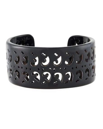 Nest Jewelry Carved Black Horn Cuff Bracelet