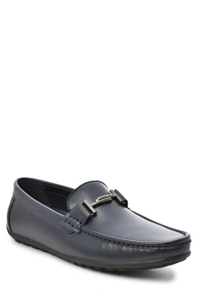 Tahari Lukas Bit Driving Loafer In Navy