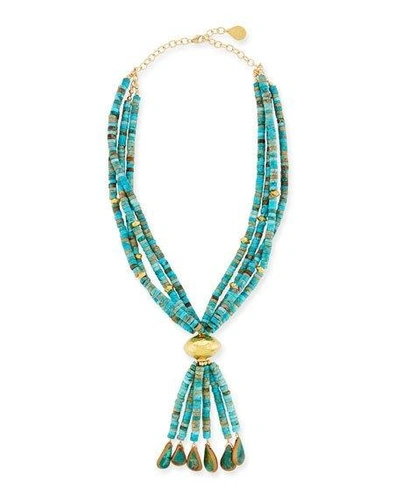 Devon Leigh Multi-strand Turquoise Necklace