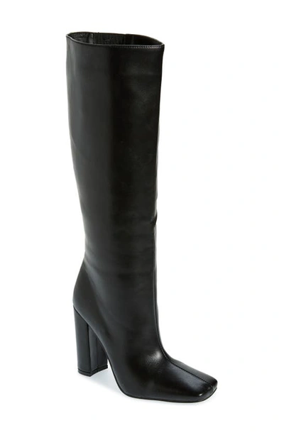 Azalea Wang Magnetized Knee High Boot In Black