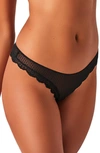 Free People Mid Week Thong In Black Combo