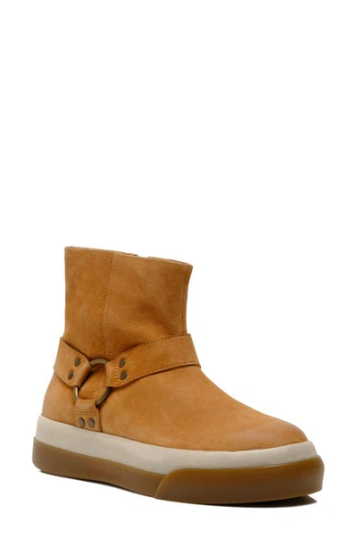 Free People Bodhi Harness Trainer Bootie In Tan Suede