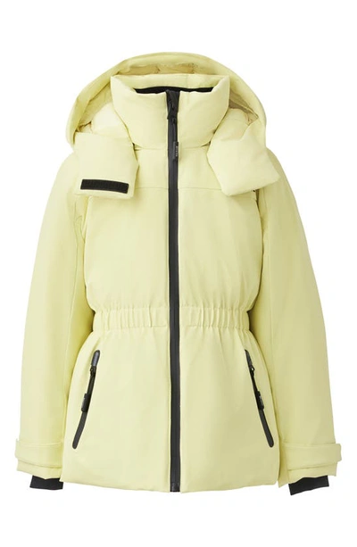 Mackage Kids' Moon Hooded 800 Fill Power Down Ski Jacket In Pale Lime