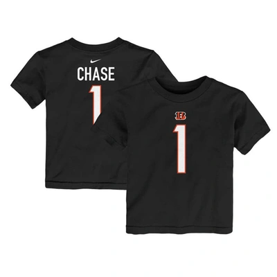 Nike Kids' Toddler  Ja'marr Chase Black Cincinnati Bengals Player Name & Number T-shirt