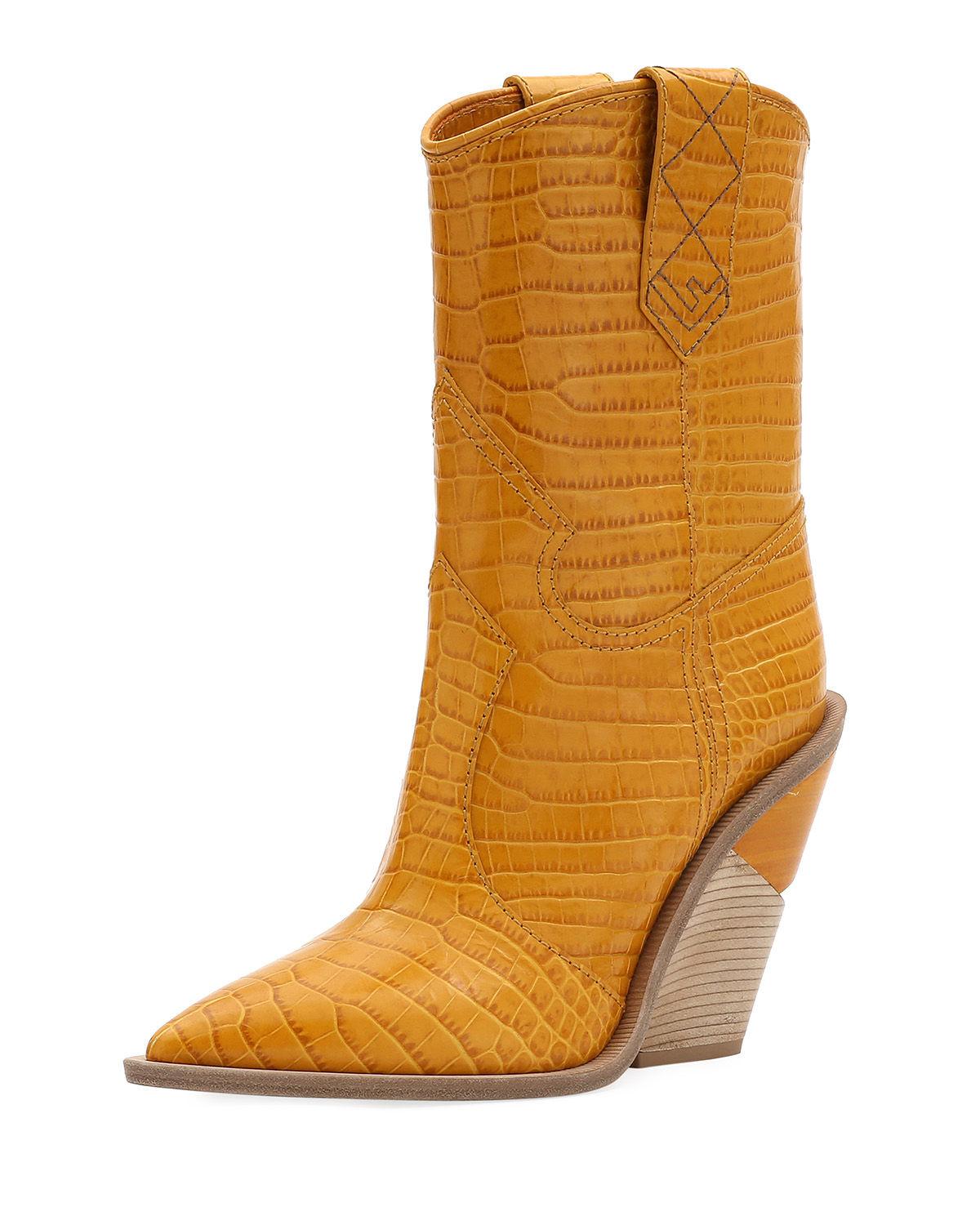 fendi boots yellow