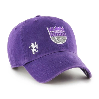 47 Brand '47  Purple Sacramento Kings Confetti Undervisor Clean Up Adjustable Hat