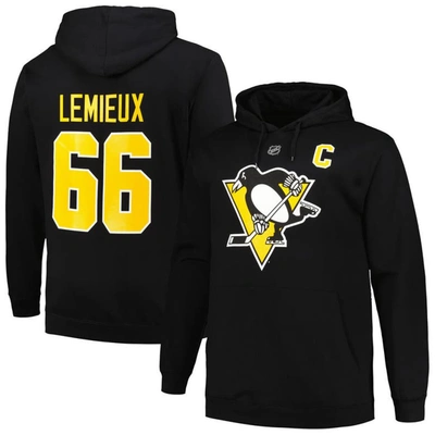 Profile Mitchell & Ness Mario Lemieux Black Pittsburgh Penguins Name & Number Pullover Hoodie