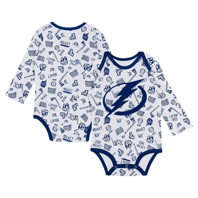 Outerstuff Babies' Infant White Tampa Bay Lightning Dynamic Defender Long Sleeve Bodysuit