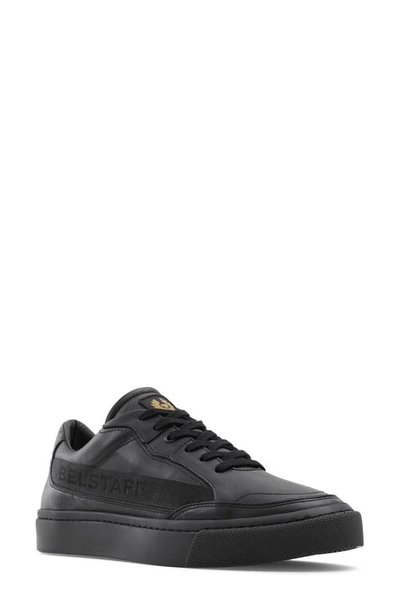 Belstaff Signature Leather Sneaker In Black