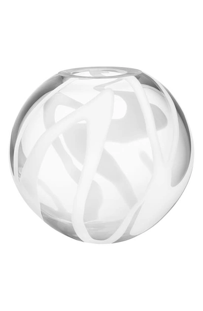 Kosta Boda White Globe Vase