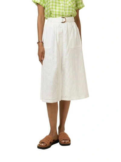 Frnch Petra Skirt In Blanc In White