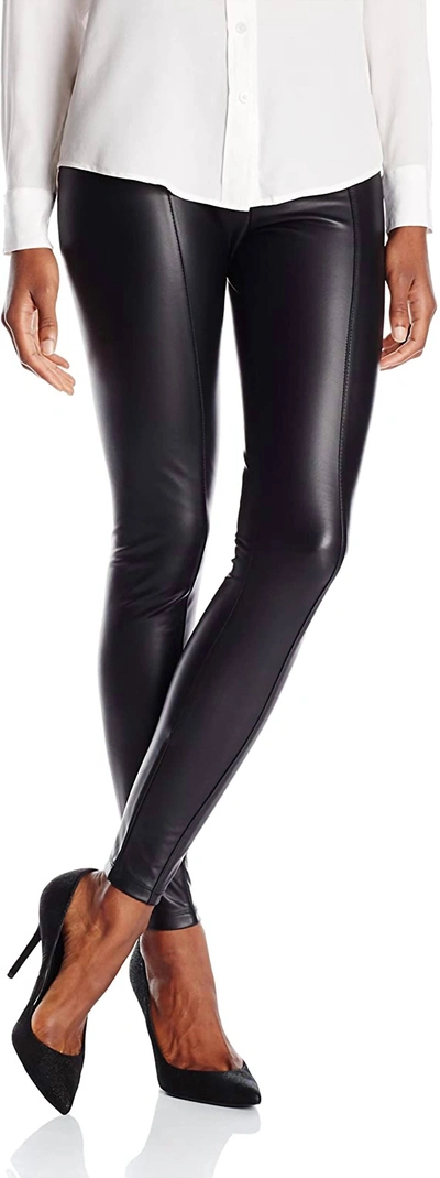 Lyssé High Waist Vegan Leather Legging In Black