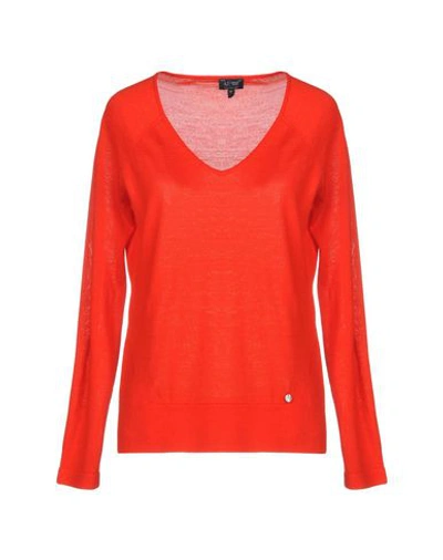 Armani Jeans Sweater In Red