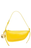 Burberry Mini Shield Leather Shoulder Bag In Mimosa