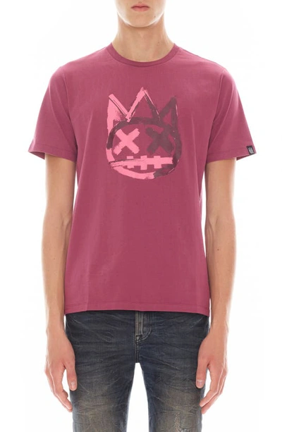 Cult Of Individuality Paintbrush Shimuchan Graphic T-shirt In Pink