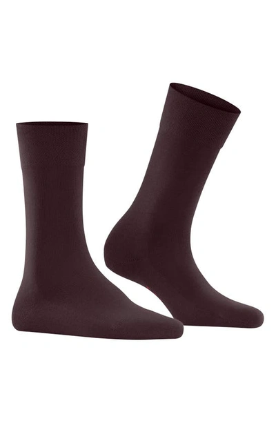 Falke Sensitive London Cotton Blend Socks In Barolo