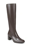 Naturalizer Axel Waterproof Knee High Boot In Oxford Brown Wp Leather