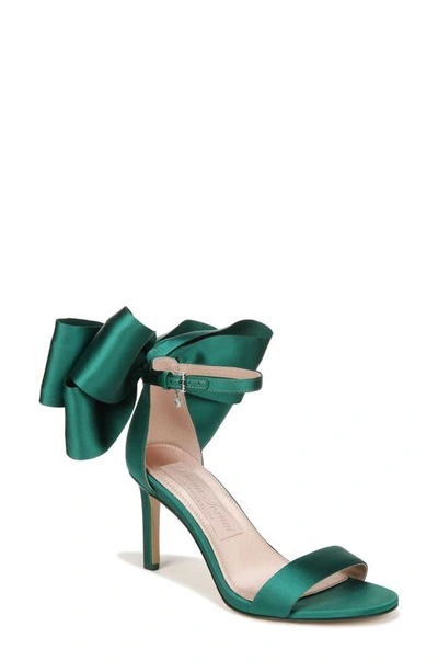 Naturalizer Pnina Tornai For  Amour Ankle Strap Sandal In Envy Green Fabric