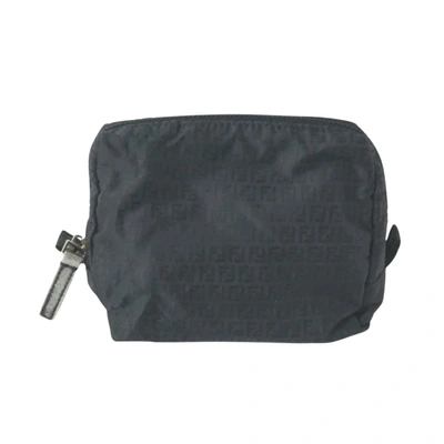 Fendi Zucchino Black Synthetic Clutch Bag ()