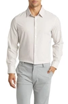 Mizzen + Main Leeward Trim Fit Dot Performance Button-up Shirt In White Pong Print