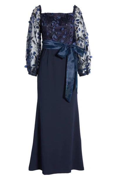 Eliza J Lace Cap Sleeve Gown at Von Maur