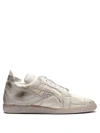 Maison Margiela Collage Leather Low-top Trainers In White
