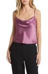 Open Edit Cowl Neck Camisole In Purple Syrup