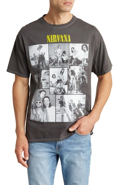 Merch Traffic Nirvana Photo Graphic T-shirt In Black