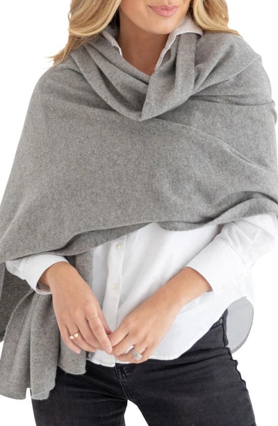 Zestt Organics The Cashmere Travel Scarf In Gray