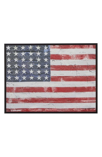 Uma Novogratz American Flag Canvas Wall Art In Multi