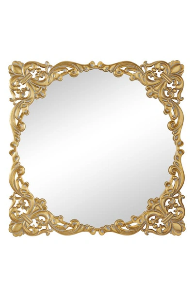 Uma Scroll Frame Mirror In Gold