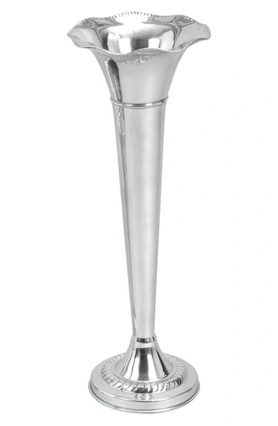 Uma The Novogratz Aluminum Tall Vase In Silver