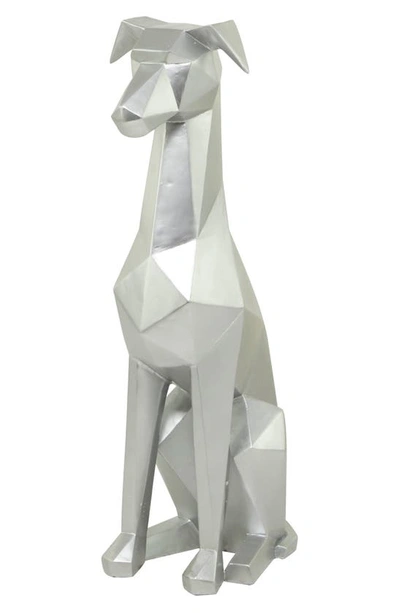 Uma Novogratz Dog Statue In Silver