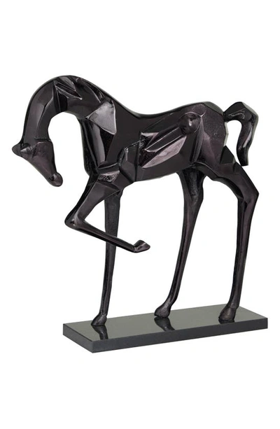 Uma Novogratz Horse Sculpture In Black